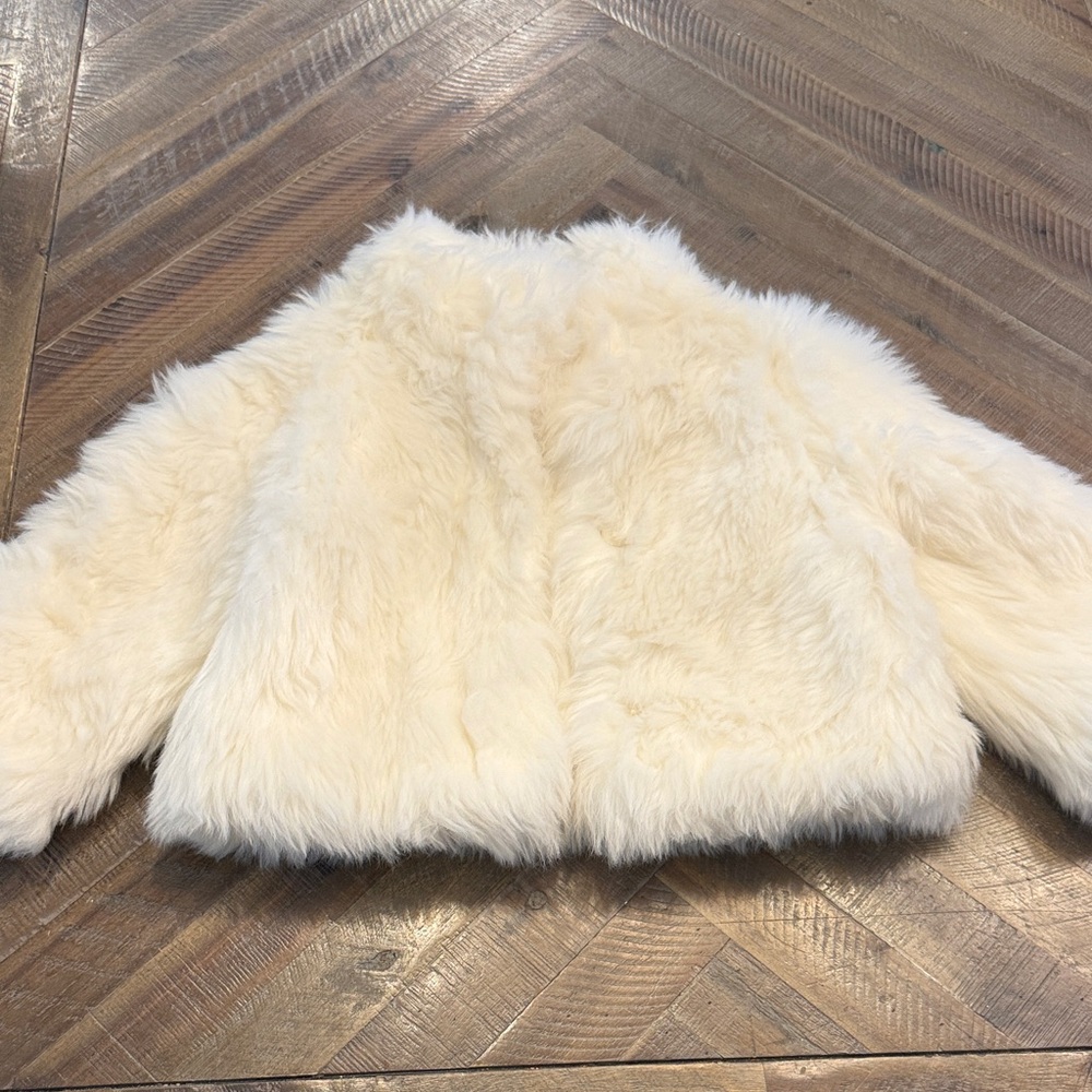 Janie and Jack Faux Fur Cream Jacket